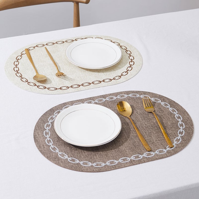 Kitchen Gadgets Luxury - Ovale Tafel Placemat Kunstleer Keuken Eetkamer