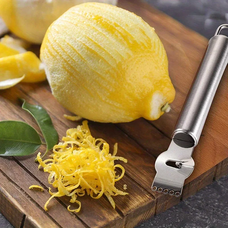 Household Kitchen Gadgets Vegetable Cutter Silk Cutter - 1 stks citroenschilrasp roestvrijstalen schilmesje keukengerei
