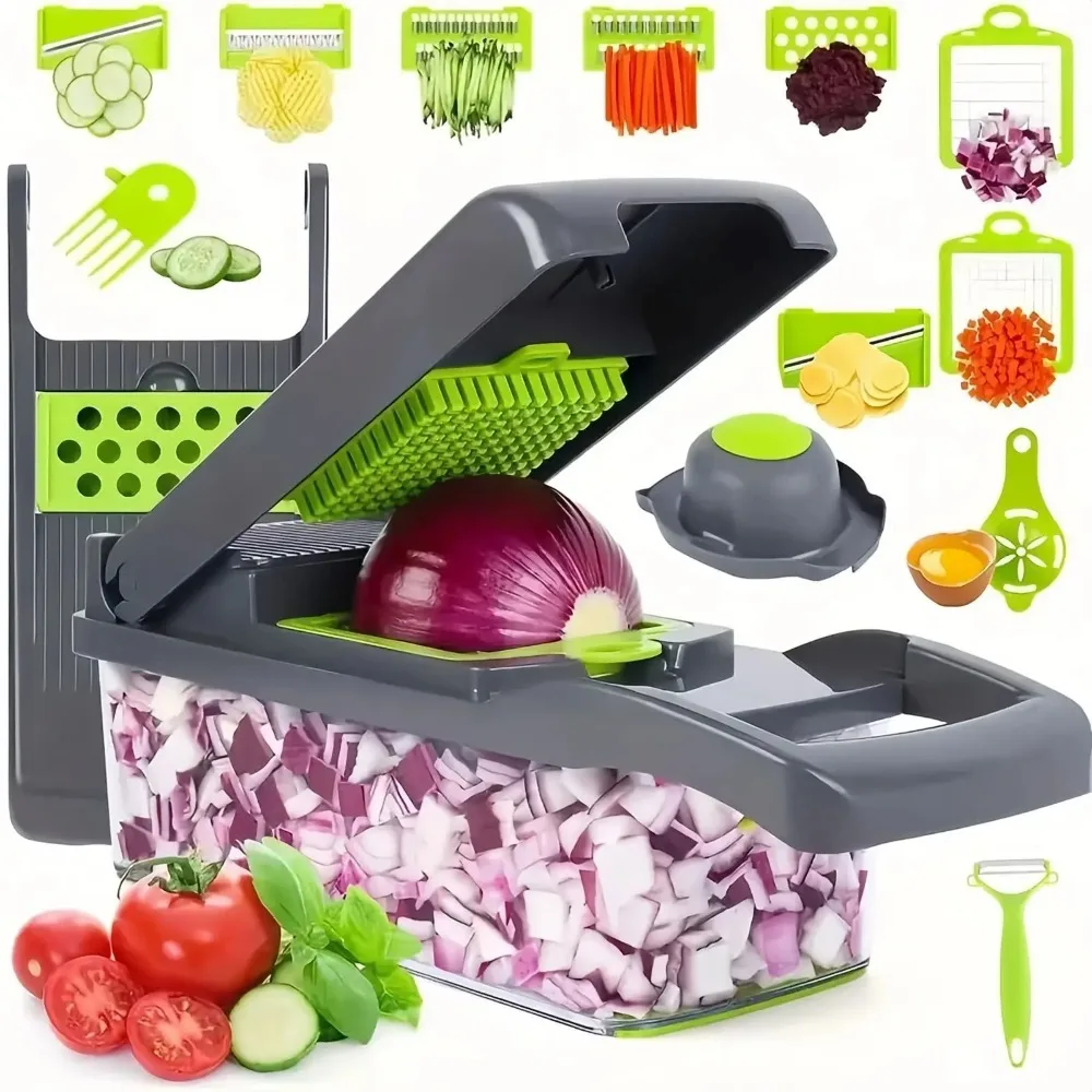 Kitchen Gadgets Luxury - Multifunctionele Groente Chopper Handvat Voedsel Rooster