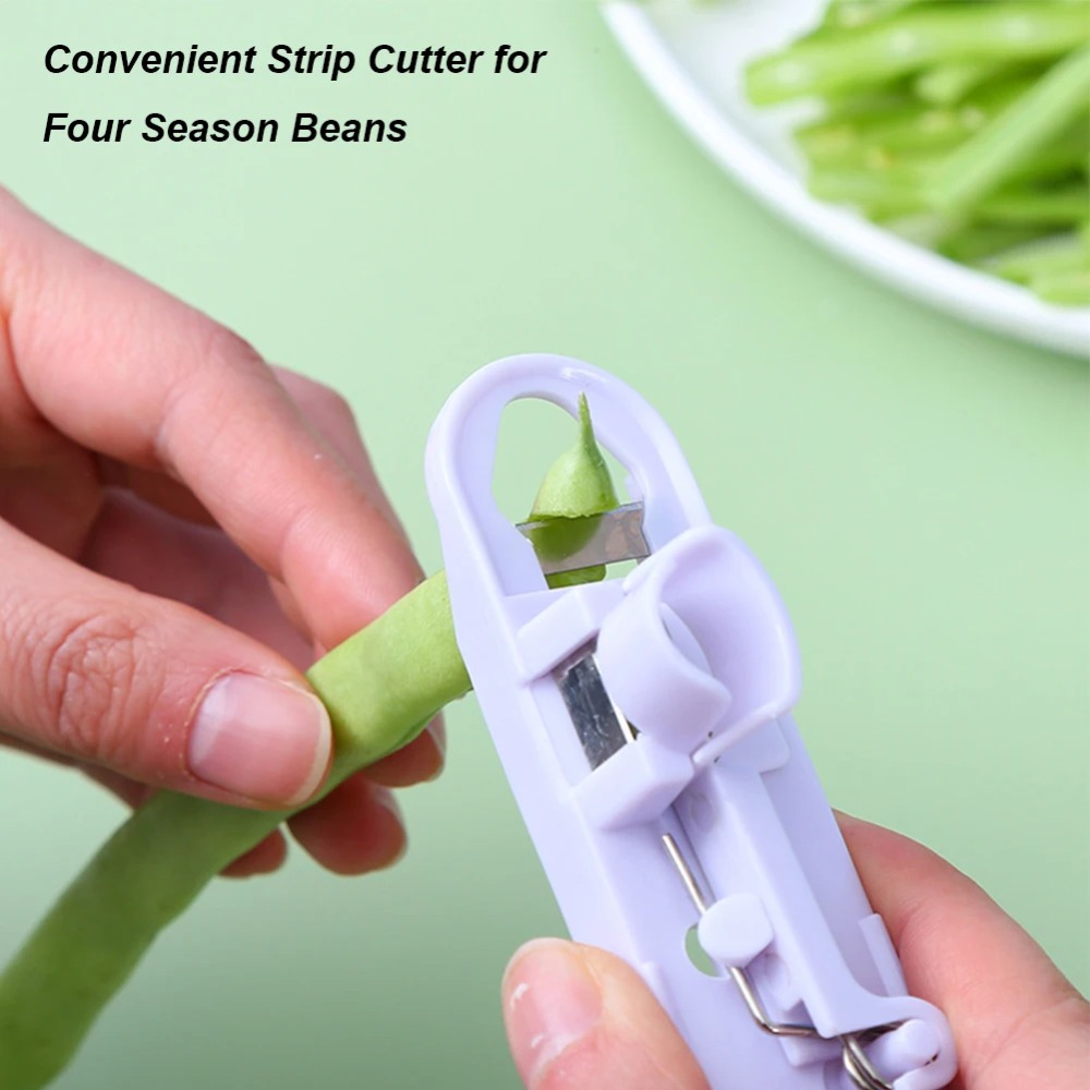 Household Kitchen Gadgets Vegetable Cutter Silk Cutter - 1PC Green Bean Slicer Cutter Groente