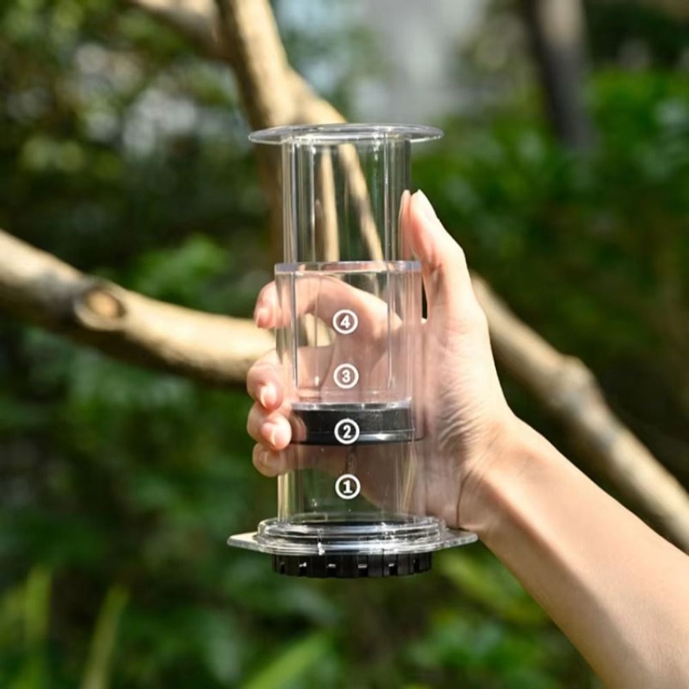 French Press Coffee Maker - Draagbare koffiekan Franse stijl Antislip perskoffiepot