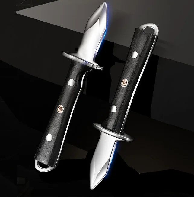 Kitchen Gadgets Luxury - Zwart Kleur Hout Roestvrij Staal Oestermes