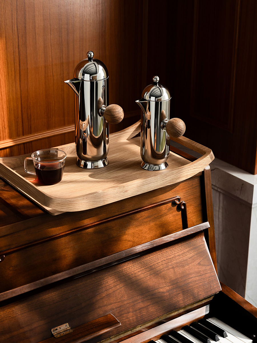 French Press Coffee Maker - Europees roestvrijstalen Franse perskoffiezetapparaat, luxe koffiepot,