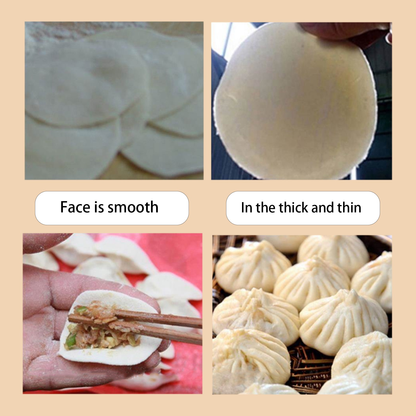 Kitchen Gadgets Roti Maker - Wilwill Houten Tortilla Pers Dumpling Skin