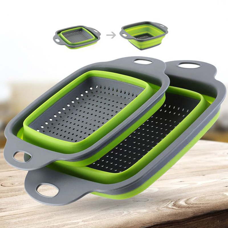 Kitchen Gadgets 2022 - 2022 Opvouwbare Groentewasmand Groente Fruit Filter