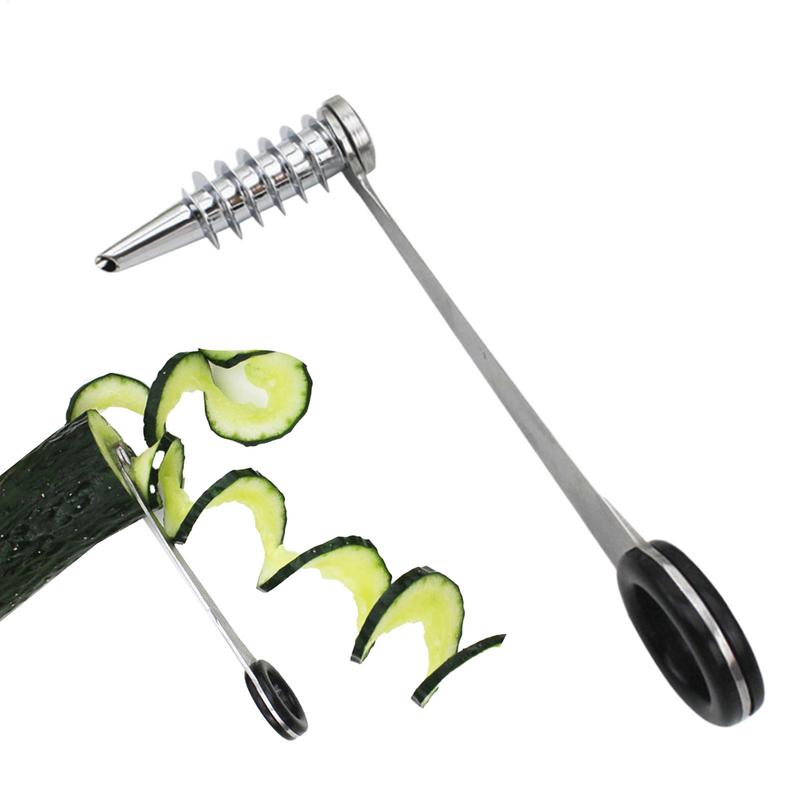 Household Kitchen Gadgets Vegetable Cutter Silk Cutter - Spiraalsnijder Mes Komkommer Wortel Aardappel Groente