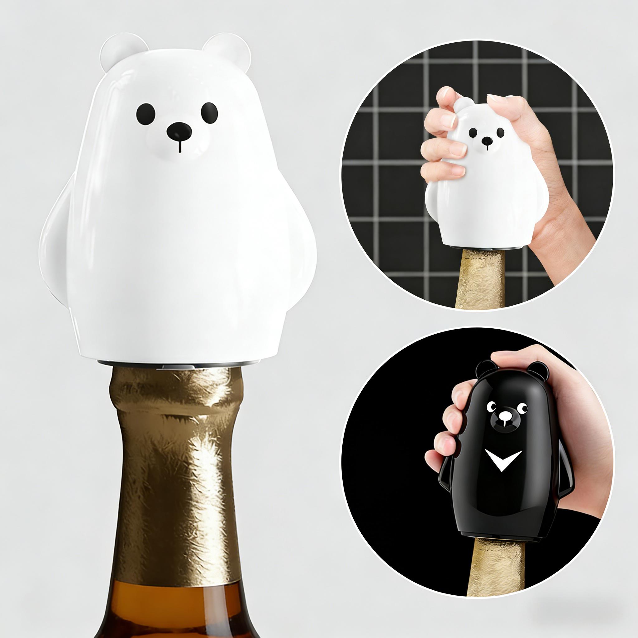Kitchen Gadgets Ideas - Leuke zwart-witte beer flesopener diervorm bierdopopener