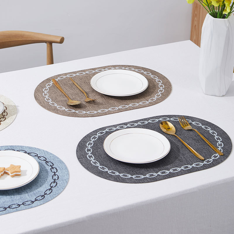 Ovale Tafel Placemat Kunstleer - Kitchen Gadgets Luxury recensie en prijs