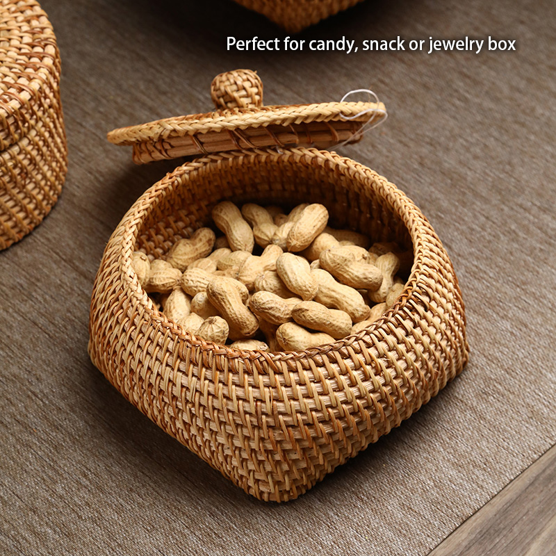 Handgeweven rotan opbergdoos m - Kitchen Gadgets In Japan recensie en prijs