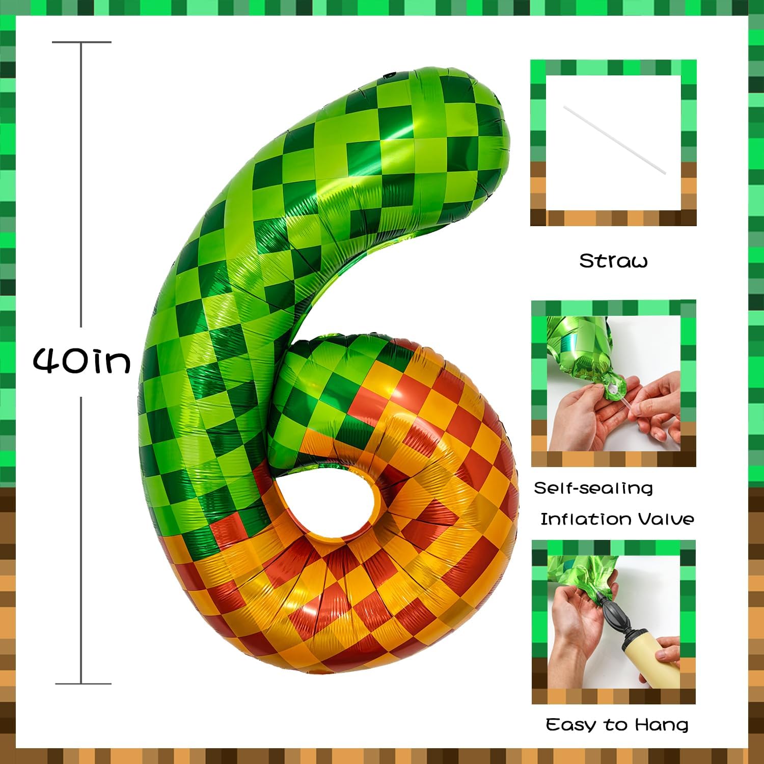Pixel Miner Ballonnen 40 Inch  - Kitchen Gadgets Videos recensie en prijs