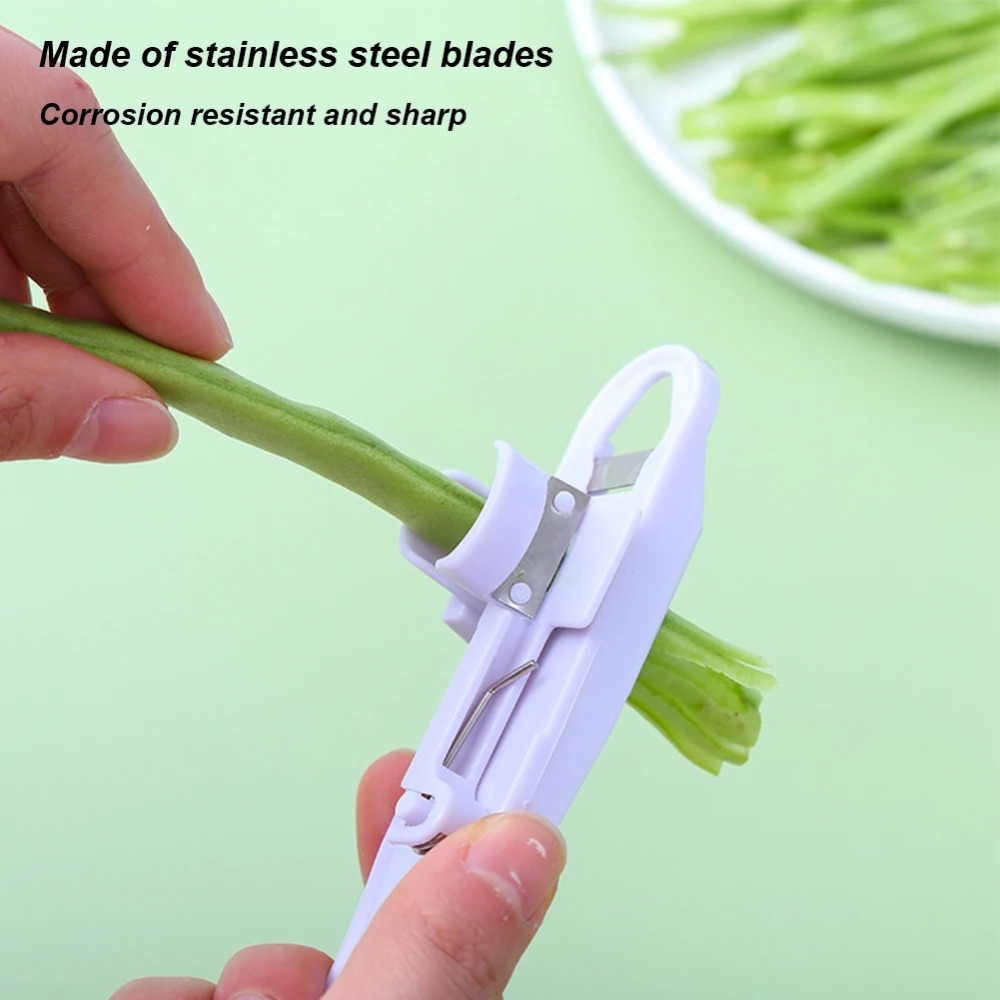 1PC Green Bean Slicer Cutter G - Household Kitchen Gadgets Vegetable Cutter Silk Cutter recensie en prijs