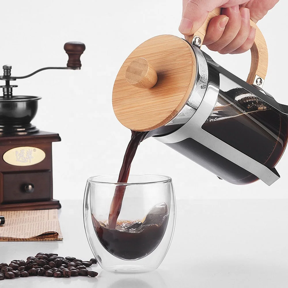 350/600ml RVS perskan, voedsel - French Press Coffee Maker recensie en prijs