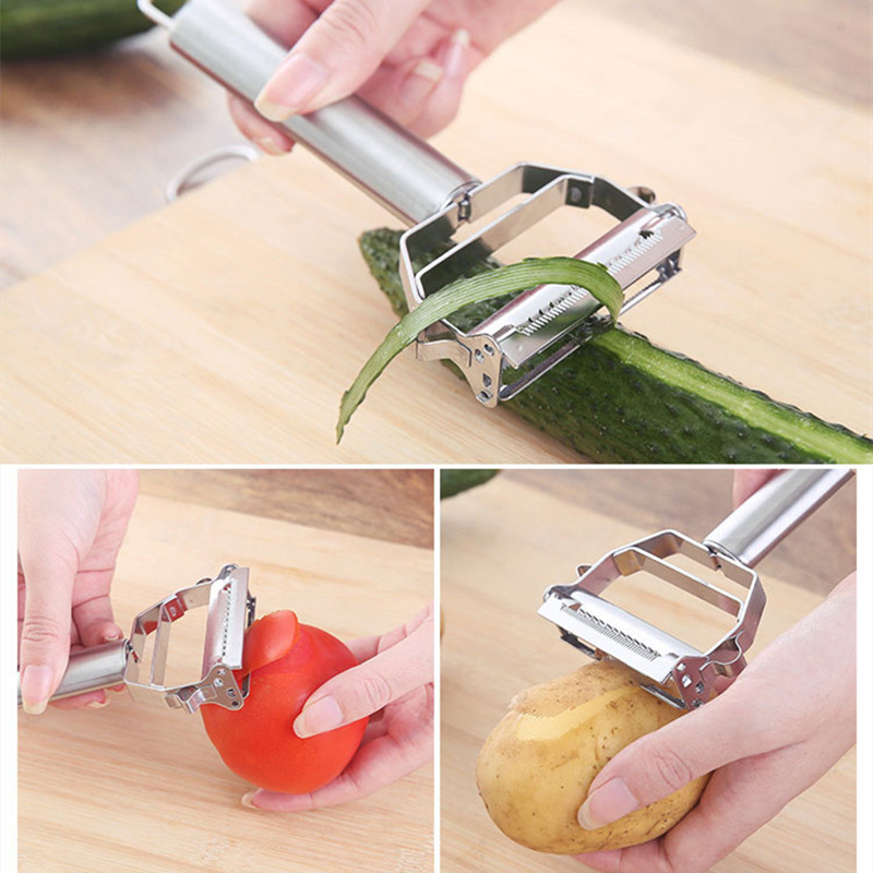 4-in-1 roestvrijstalen multifu - Household Kitchen Gadgets Vegetable Cutter Silk Cutter recensie en prijs