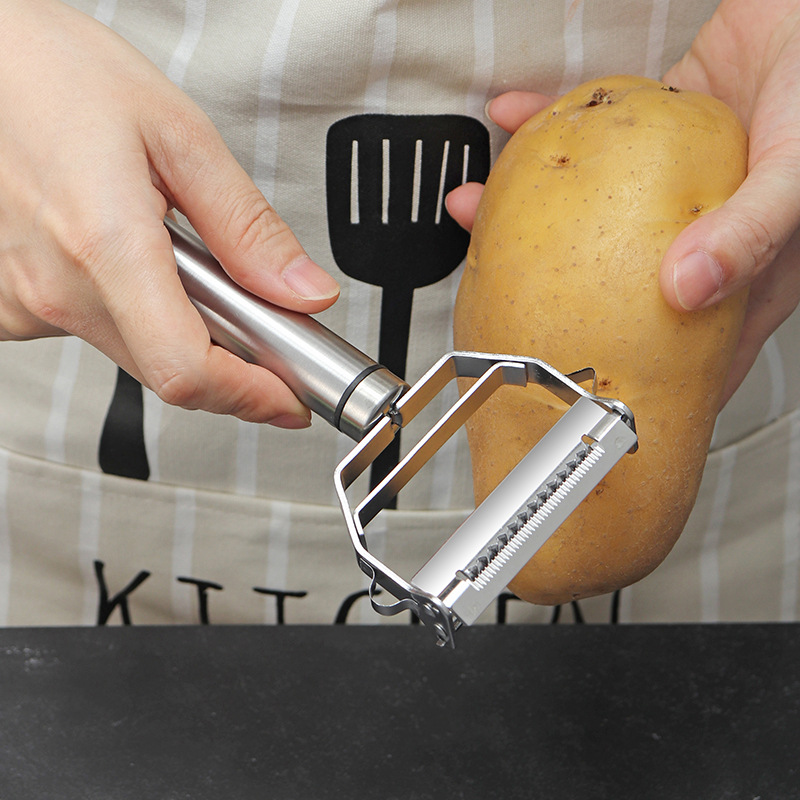 4-in-1 roestvrijstalen multifu - Household Kitchen Gadgets Vegetable Cutter Silk Cutter recensie en prijs