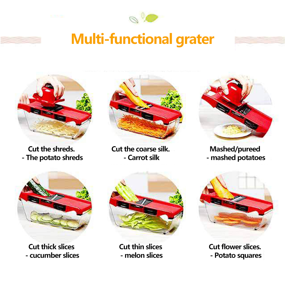 Groentesnijder Met Stalen Blad - Household Kitchen Gadgets Vegetable Cutter Silk Cutter recensie en prijs