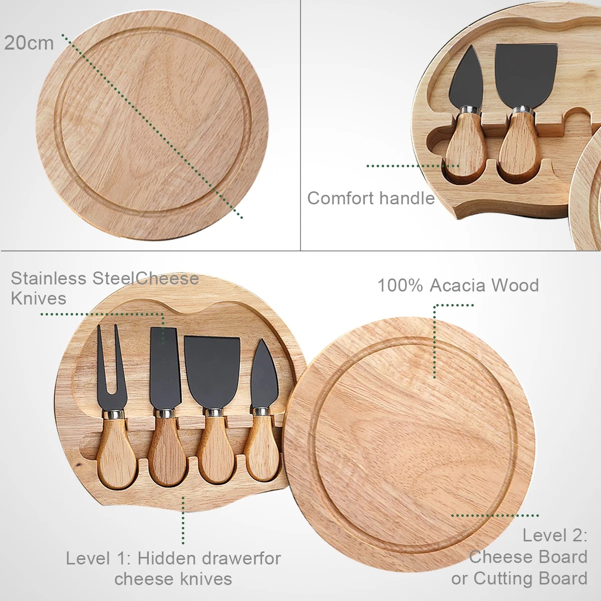Kaasmessenset voor charcuterie - Kitchen Gadgets In Japan recensie en prijs