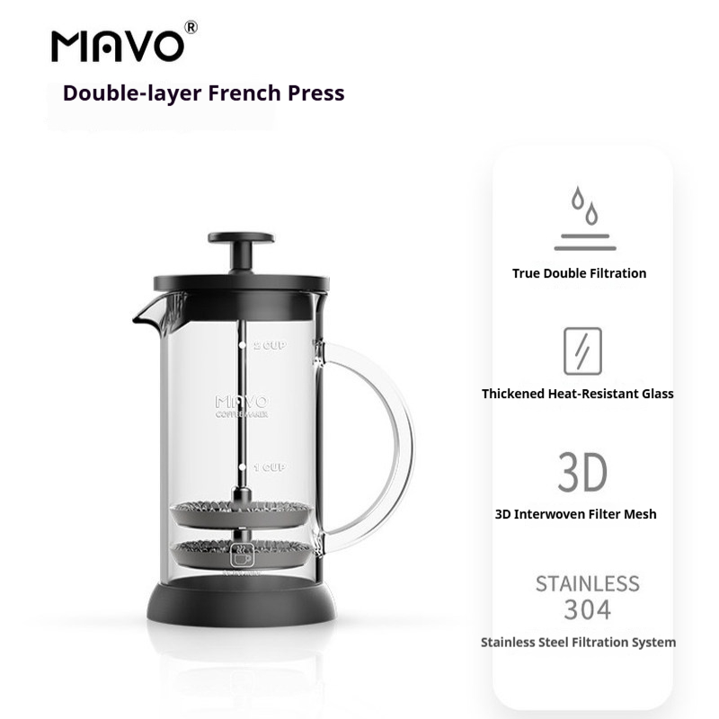 MAVO French Press Koffiezetapp - French Press Coffee Maker recensie en prijs