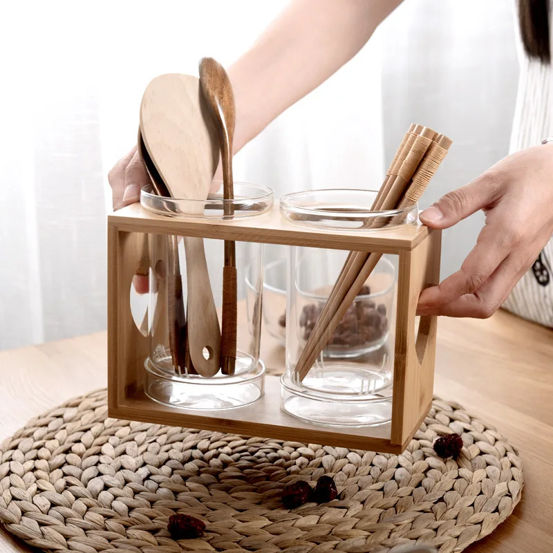 Keukenbestekhouder van glas me - Kitchen Gadgets In Japan recensie en prijs