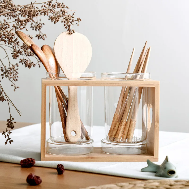 Keukenbestekhouder van glas me - Kitchen Gadgets In Japan recensie en prijs