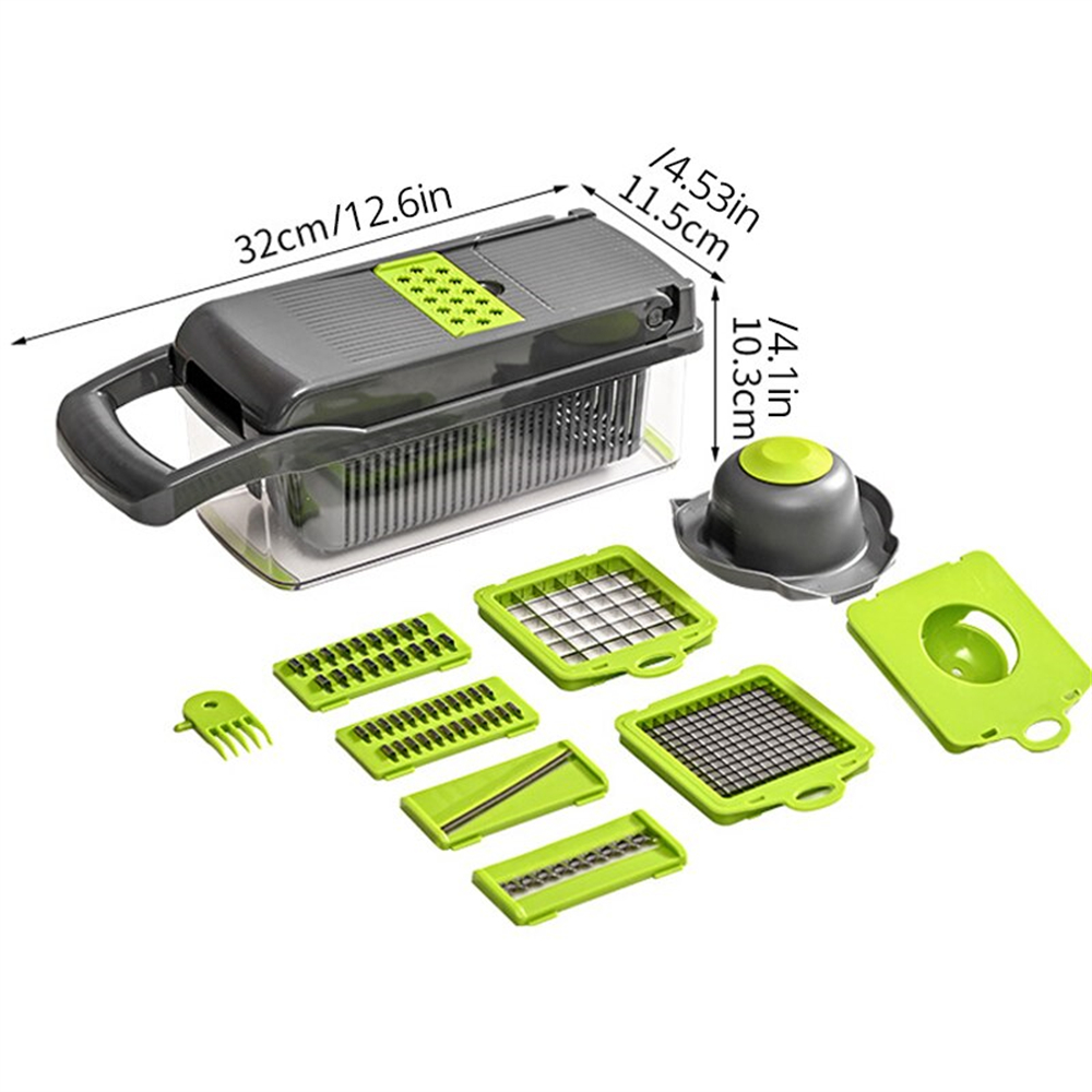 12/16 stuks Groentensnijder Mu - Household Kitchen Gadgets Vegetable Cutter Silk Cutter recensie en prijs