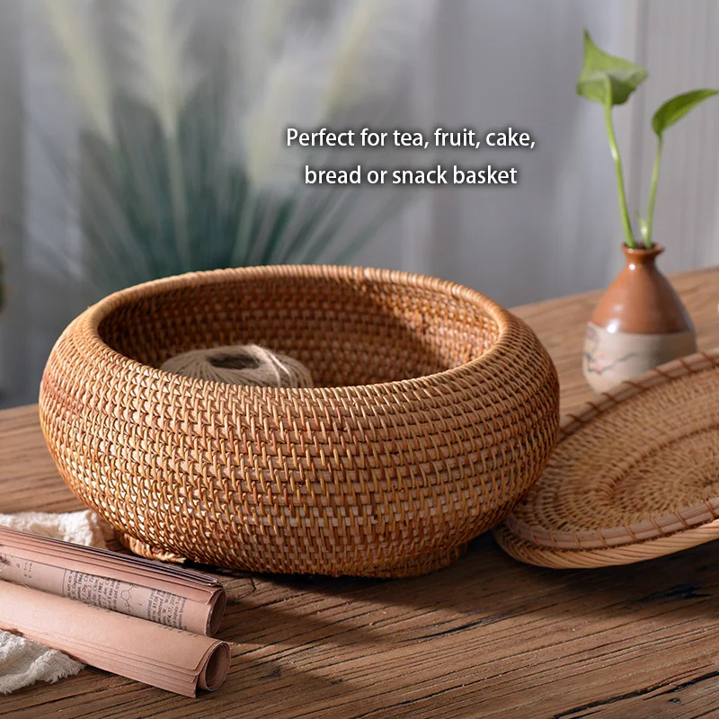 Handgeweven rotan opbergdoos m - Kitchen Gadgets In Japan recensie en prijs