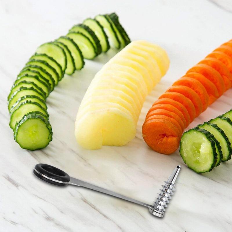 Spiraalsnijder Mes Komkommer W - Household Kitchen Gadgets Vegetable Cutter Silk Cutter recensie en prijs